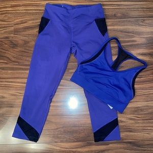 DKNY , a set: sport leggings and bra set Size XS